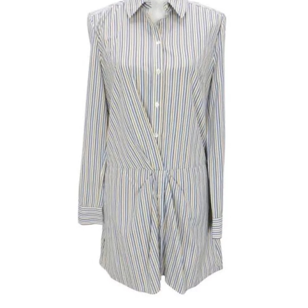 Thakoon Addition striped cotton shirt dress. Size 6